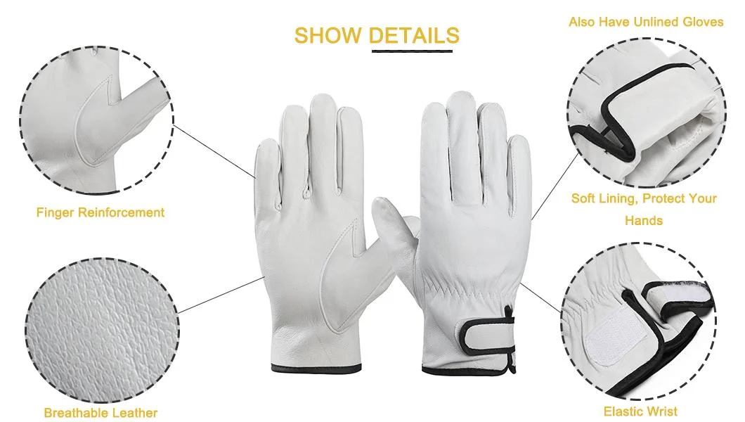 Warm Waterproof & Windproof Heavy Industy Working Leather Safety Gloves